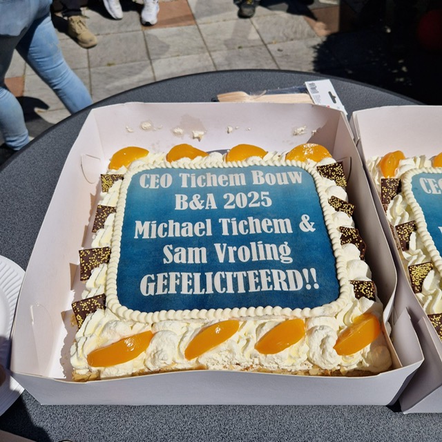 Taart overname tichem bouw